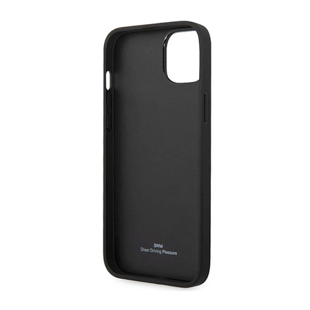 BMW Leather Diamond Pattern - Etui iPhone 14 (burgundowy) (BMHCP14S22RFGR)