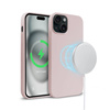 Crong Color Cover Magnetic - Etui iPhone 15 MagSafe (piaskowy róż) (CRGCOLRMIP1561PNK)