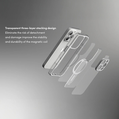 Moshi iGlaze MagSafe - Etui iPhone 16 Pro Max (Luna Silver) (99MO241014)