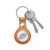 Crong Leather Case with Key Ring – Skórzane etui ochronne brelok do Apple AirTag (brązowy) (CRG-ATL-BRW)