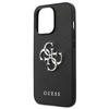 Guess Saffiano 4G Big Silver Logo - Etui iPhone 13 Pro (czarny) (GUHCP13LSA4GSBK)