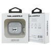 Karl Lagerfeld Monogram Choupette Head - Etui AirPods 4 (srebrny) (KLA4PGCHPS)