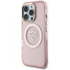 Guess IML Metal Mountain Logo MagSafe - Etui do iPhone 16 Pro (różowy) (GUHMP16LHFGTMSLSP)