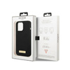 Guess Silicone Logo Plate MagSafe - Etui iPhone 13 Pro Max (czarny) (GUHMP13XSPLK)