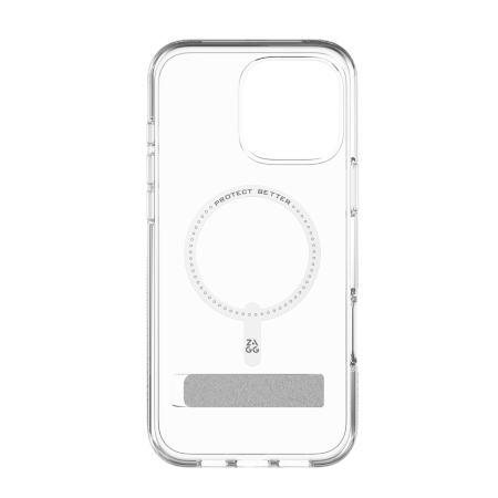 ZAGG Crystal Palace Snap Kickstand - obudowa ochronna z podstawką do iPhone 16 Pro Max kompatybilna z MagSafe (clear) (702315049)