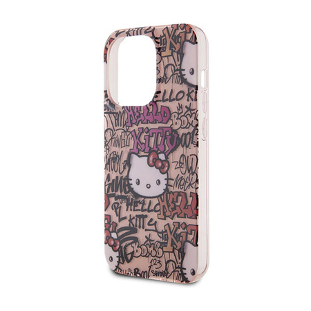 Hello Kitty IML Tags Graffiti - Etui iPhone 13 Pro (różowy) (HKHCP13LHDGPTP)