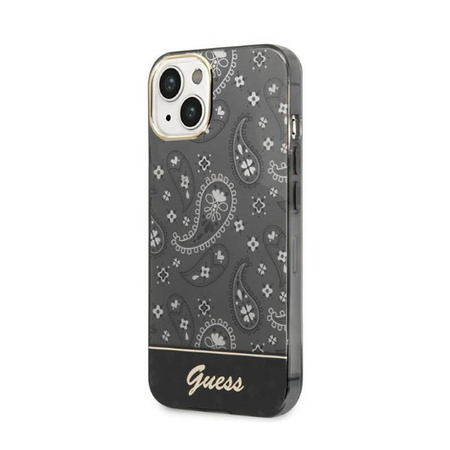 Guess Bandana Paisley - Etui iPhone 14 Plus (czarny) (GUHCP14MHGBNHK)