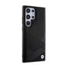 BMW Signature Leather Crossing Lines Pattern - Etui Samsung Galaxy S24 Ultra (czarny) (BMHCS24L23RCGPK)