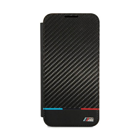 BMW Booktype M Collection Triangles - Etui Samsung Galaxy S22+ (czarny) (BMBKS22MPUCARTCBK)