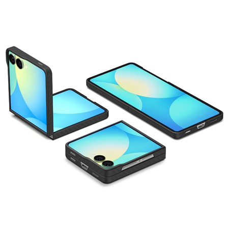 Spigen Airskin Aramid - Etui do Samsung Galaxy Z Flip 7 (Black) (ACS09564)