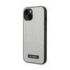 Karl Lagerfeld Glitter Plaque Logo - Etui iPhone 14 Plus (srebrny) (KLHCP14MG2ELS)
