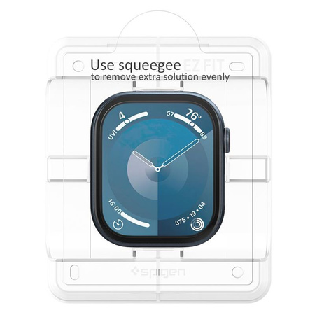 Spigen Elite Shield EZ Fit 2-Pack - Szkło hybrydowe do Apple Watch 10 46 mm (Przezroczysty) (AFL08579)