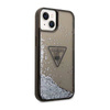 Guess Liquid Glitter Triangle Logo Case – Etui iPhone 14 Plus (czarny) (GUHCP14MLFCTPK)