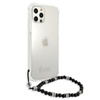 Guess Black Pearl Strap - Etui iPhone 12 Pro Max (przezroczysty) (GUHCP12LKPSBK)