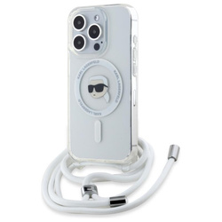 Karl Lagerfeld Crossbody IML Karl Head MagSafe - Etui iPhone 16 Pro (przezroczysty) (KLHMP16LHCKHNT)