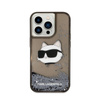 Karl Lagerfeld Liquid Glitter NFT Choupette Head - Etui iPhone 14 Pro Max (czarny) (KLHCP14XLNCHCK)