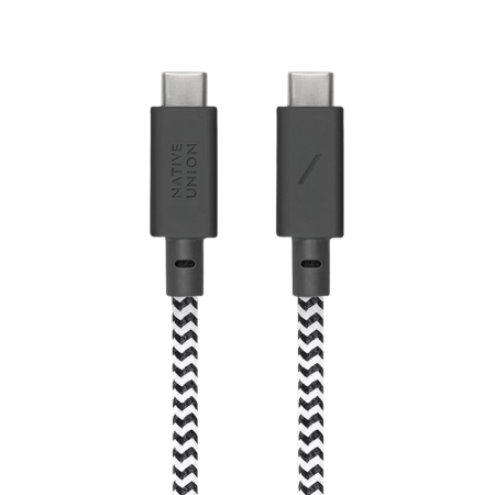 Native Union Anchor Cable 240W - kabel USB-C - USB-C, 3 m (zebra) (ACABLE-C-ZEB-NP)