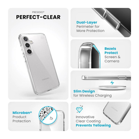 Speck Presidio Perfect-Clear - Etui Samsung Galaxy S24+ (Clear/Clear) (150617-5085)