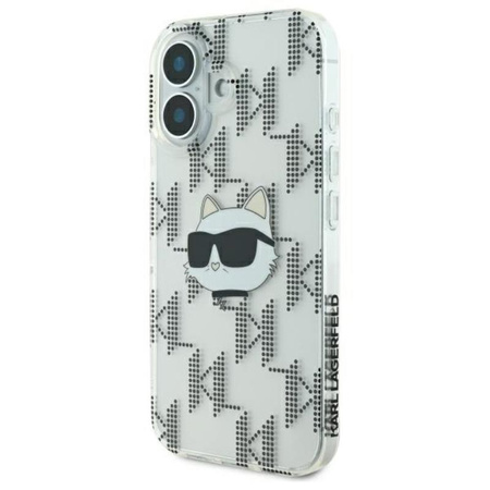 Karl Lagerfeld IML Choupette Head Electroplated - Etui iPhone 16 (przezroczysty) (KLHCP16SHKLPCHT)