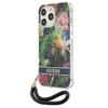 Guess Flower Cord - Etui ze smyczką iPhone 13 Pro (Blue) (GUHCP13LHFLSB)