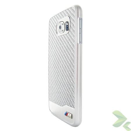 BMW M Edition Carbon & Aluminium Hard Case - Etui Samsung Galaxy S6 (srebrny) (BMHCS6MDCS)
