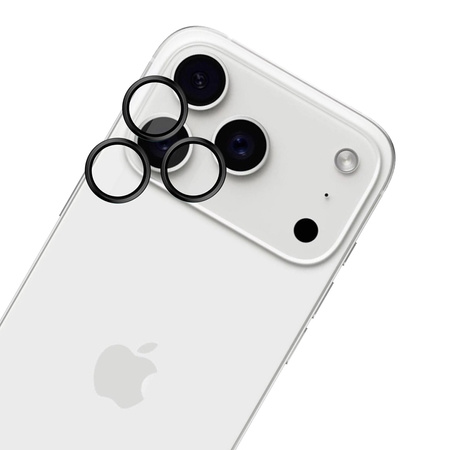 3mk HARDY Lens Protection Pro - Szkło na obiektyw aparatu iPhone 17 Pro / iPhone 17 Pro Max (Black) (3MK_5903108664271)