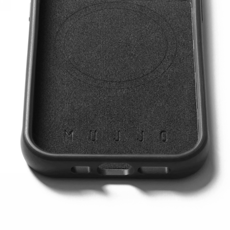 Mujjo Shield Case - etui do iPhone 15 Pro kompatybilne z MagSafe (black) (MUJJO-CL-047-BK)