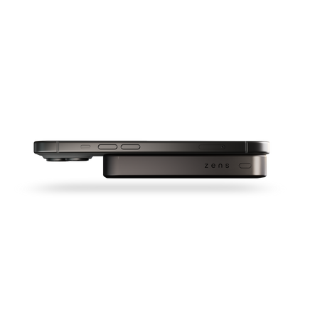 ZENS Slim Qi2 Aluminium Powerbank - magnetyczny powerbank 10000 mAh kompatybilny z MagSafe i Qi2 (black) (ZEPP10B/00)