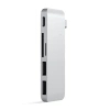Satechi Hub z USB-C na 2x USB, SD, microSD - Srebrny (ST-TCUPS)