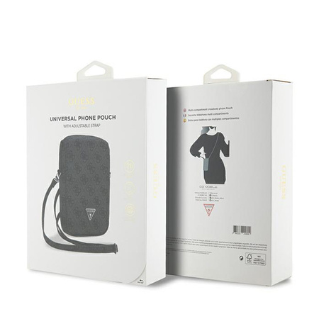 Guess Zip 4G Triangle - Torebka na telefon (czarny) (GUWBZP4GFTSK)