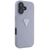 Guess Hot Stamp 4G Pattern Triangle Metal Logo - Etui do iPhone 16 (fioletowy) (GUHCP16SPGP4STRU)