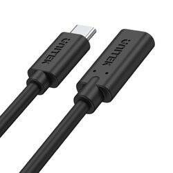 Unitek Kabel Przejściówka Przedłużacz USB-C 10Gbps 4K 60Hz PD 20V/5A (C14086BK)