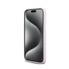 DKNY Liquid Silicone Small Metal Logo MagSafe - Etui iPhone 15 / 14 / 13 (różowy) (DKHMP15SSMCHLP)