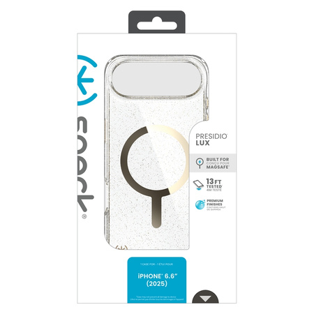 Speck Presidio Lux MagSafe - Etui iPhone Air (Glitter / Gold Metallic) (150969-9221)