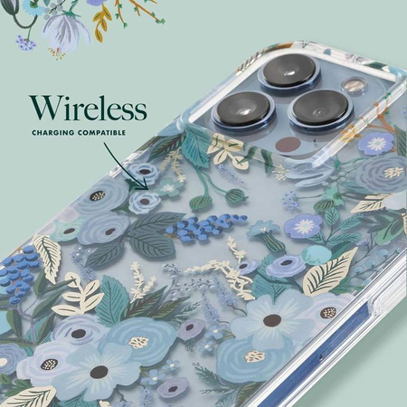 Rifle Paper Clear - Etui iPhone 14 Pro Max (Garden Party Blue) (RP049320)