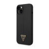 Guess Silicone Triangle Logo - Etui iPhone 14 Plus (czarny) (GUHCP14MSLTGK)