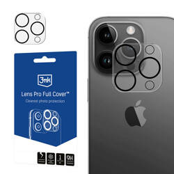 3mk Lens Pro Full Cover - Szkło na obiektyw aparatu iPhone 15 Pro / 15 Pro Max (3MK_5903108527897)
