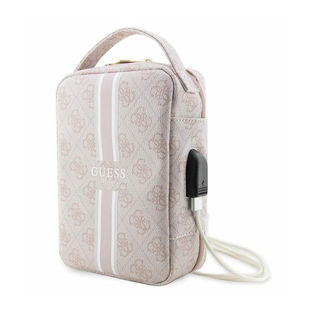Guess 4G Printed Stripes Travel Universal Bag - Organizer na akcesoria (Różowy) (GUHBP4RPSP)