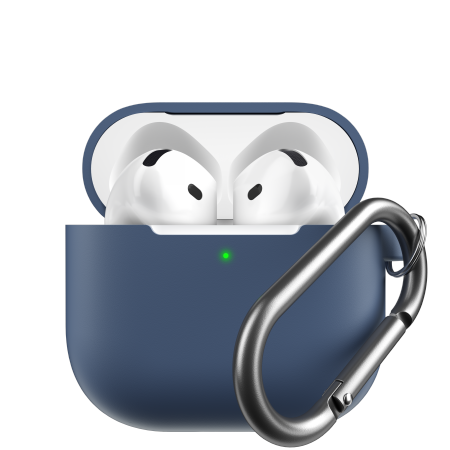 KeyBudz Elevate Keychain - silikonowe etui ochronne do AirPods 4 gen. (cobalt blue) (AP4_S8_CBB)