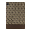 Guess 4G Stripe Allover - Etui iPad Pro 12.9" (2022-2020) (Brązowy) (GUFCP12PS4SGW)
