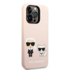 Karl Lagerfeld Liquid Silicone Karl & Choupette MagSafe - Etui iPhone 14 Pro Max (różowy) (KLHMP14XSSKCI)