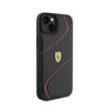 Ferrari Twist Metal Logo - Etui iPhone 15 Plus (czarny) (FEHCP15MPTWK)