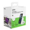 Belkin Ładowarka magnetyczna Qi2 25 W, składana 2w1, zasilacz 45W, biała (WIZ039KQWH)