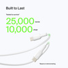 Belkin Kable USB-A na USB-C, 2m, białe, zestaw 2 szt. (CAB001BT1MWH2PK)