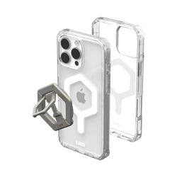 UAG Plyo Magsafe - obudowa ochronna do iPhone 16 Pro Max kompatybilna z MagSafe oraz magnetyczna podstawka - przeźroczysty/biały/tytan (1144811BV01)