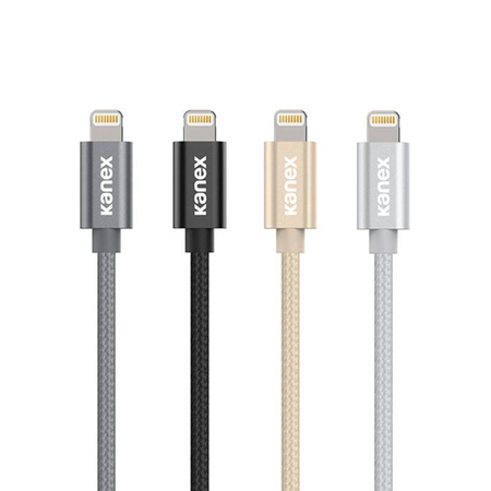 Kanex DuraBraid - Kabel połączeniowy USB-C (Power Delivery) na Lightning certyfikat MFi 1,2 m (Silver) (K157-1528-1MSV)