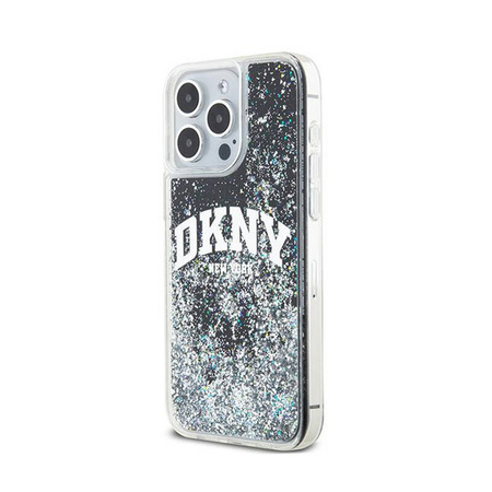 DKNY Liquid Glitter Big Logo - Etui iPhone 14 Pro Max (czarny) (DKHCP14XLBNAEK)