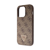 Guess Crossbody 4G Metal Logo - Etui iPhone 14 Pro (brązowy) (GUHCP14LP4TDSCPW)