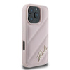 Karl Lagerfeld Quilted Signature - Etui iPhone 16 Pro Max (różowy) (KLHCP16XPQDSMGP)