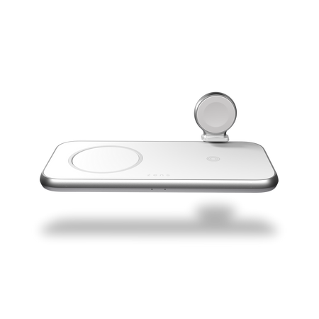 ZENS Aluminium 4w1 - ładowarka bezprzewodowa 45W, kompatybilna z MagSafe - biała (ZEDC17W/00)